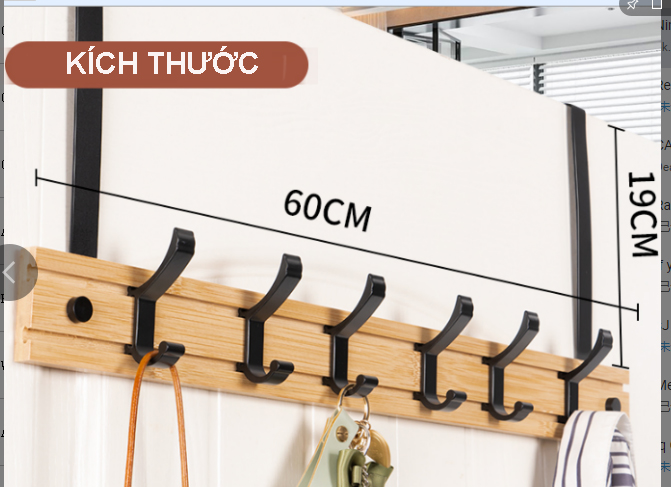 Móc treo quần áo gỗ